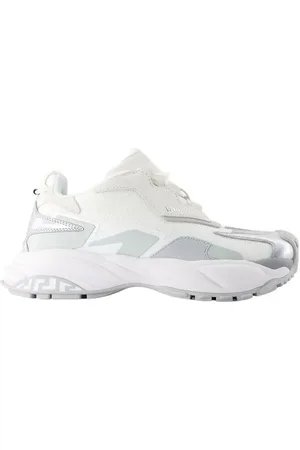 VERSACE Low-Top Sneakers - Low Top Sneakers - Leather - White in