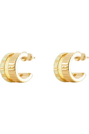 IVI Oorbellen - Mini Slot Earring - Egg Shell - Or in