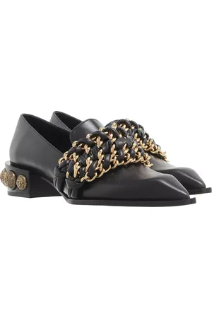 Balmain Loafers - Coin Chain Loafers Leather in