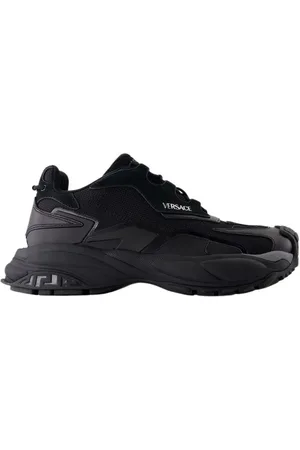 VERSACE Low-Top Sneakers - Low Top Sneakers - Leather - Black in