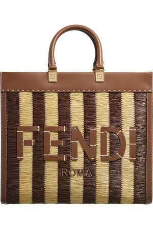 Fendi Totes & shoppers - Rafia Medium Sunshine Shopping Bag in
