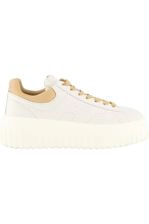 Hogan Low-Top Sneakers - Dames H-Stripes Sneaker /Nude in