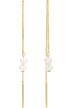 Isabel Bernard Oorbellen - Belleville Luna 14 Karat Drop Earrings With Freshw in