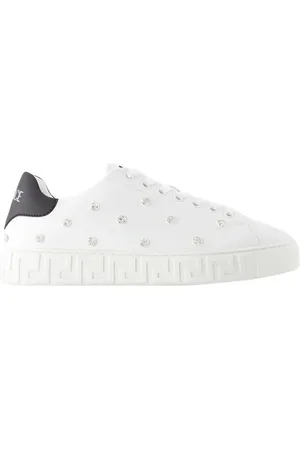 VERSACE Low-Top Sneakers - Sneakers - Leather - White in