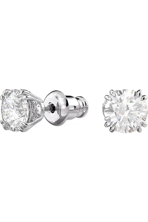 Swarovski Oorbellen - Constella Round cut Rhodium plated in