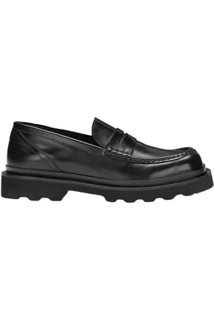 Dolce & Gabbana Loafers - Brushed Leather Loafers in