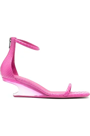 Rick Owens Sandalen - Sandali Hot Pink Fuchsia/clear Python Sandals Cant in
