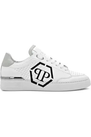 Philipp Plein Low-Top Sneakers - Leather Sneaker With Logo in