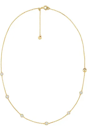 Michael Kors Kettingen - 14K Sterling Silver Station Neck in