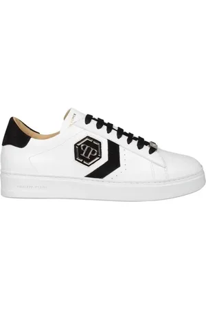Philipp Plein Low-Top Sneakers - Lo-Top Leather Arrow Force Sneakers in