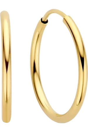 Isabel Bernard Oorbellen - Le Marais Cerise 14 karat hoop earrings in