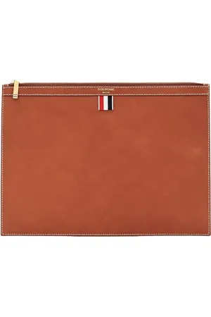 Thom Browne Portemonnees - Medium Document Holder In TB Vacchetta in