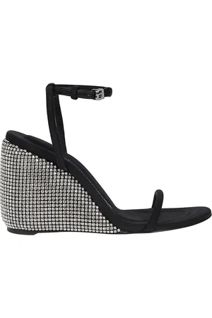 Alexander Wang Sandalen - Dahlia 95 Crystal Wedge Sandals Black in