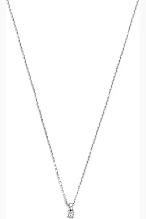 Isabel Bernard Kettingen - De la Paix Céline 14 karat necklace diamond 0.05 in
