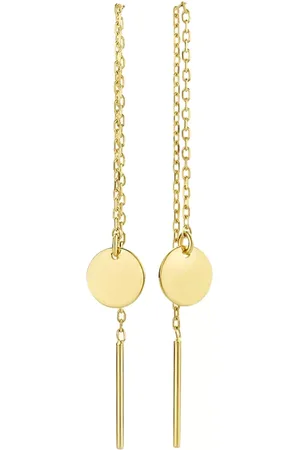 Isabel Bernard Oorbellen - Le Marais Jeanne 14 Karat Drop Earrings With Circl in
