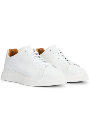HUGO BOSS Loafers - Boss Flat Shoes White in