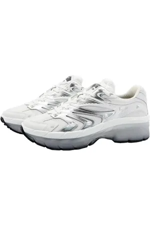 VALENTINO GARAVANI Low-Top Sneakers - Bianco N Silver Studs Sneakers in