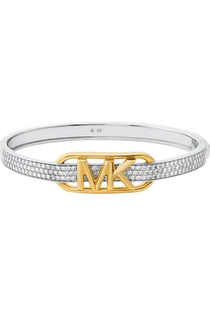 Michael Kors Armbanden - Sterling Silver Pavé Empire Link Bangle in