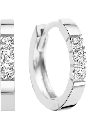 Isabel Bernard Oorbellen - De la Paix Madeline 14 karat hoop earrings diamo in