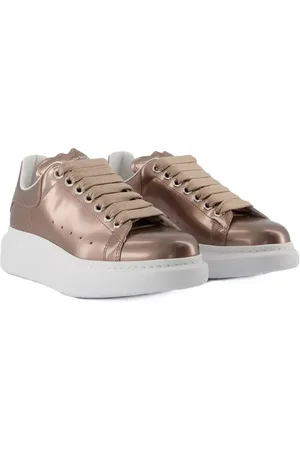 Alexander McQueen Low-Top Sneakers - Oversized Sneakers - Leather - Beige in