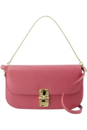 A.P.C. Hobo bags - Grace Chaine Crossbody - Leather - Pink in