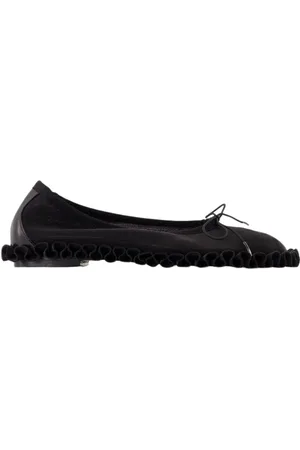 Simone Rocha Tutu Frill Ballerinas - Mesh - Black in