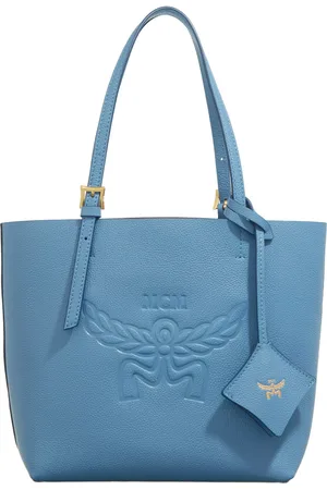 MCM Shoppers - Himmel Leather Doppel Shopper Mini E4 in