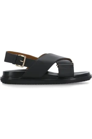 Marni Sandalen - Leather Sandals With Rear Belt Fastening in