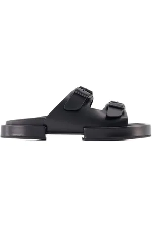 ANN DEMEULEMEESTER Sandalen - Block Henri Sandals - Black - Leather in