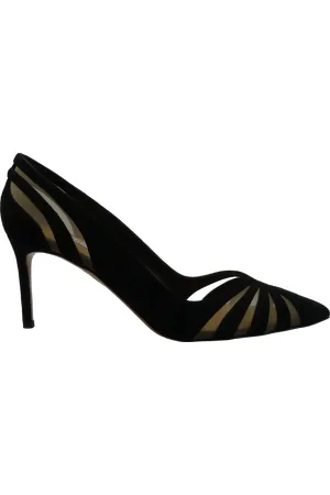 Aquazzura Hoge hakken - Decolletu00E9 Nero in Suede in