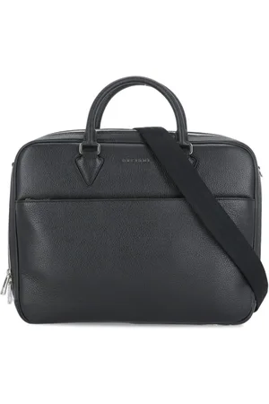 Orciani Portemonnees - Pebbled Leather Handle Bag in