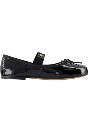 ANINE BING Jolie Flats Flat Shoes - Leather - Black in