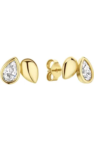 BELORO Oorbellen - Monte Napoleone Natalia 9 karat ear studs with zir in