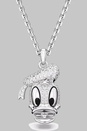 Swarovski Charms - Disney Donald Duck pendant, Rhodium plated in