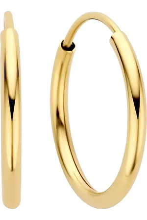 Isabel Bernard Oorbellen - Le Marais Cerise 14 karat hoop earrings in