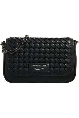 Emporio Armani Portemonnees - Wallet With Chain Weave Letaher in