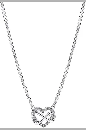 PANDORA Kettingen - Sparkling Infinity Heart Collier in