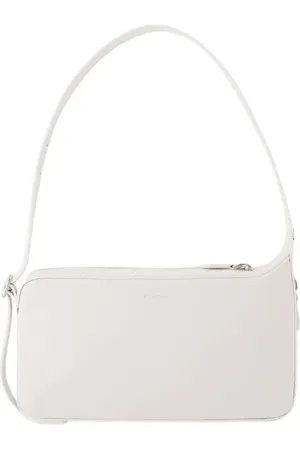 Courrèges Hobo bags - One Racer Baguette Shoulder Bag - Leather - White in