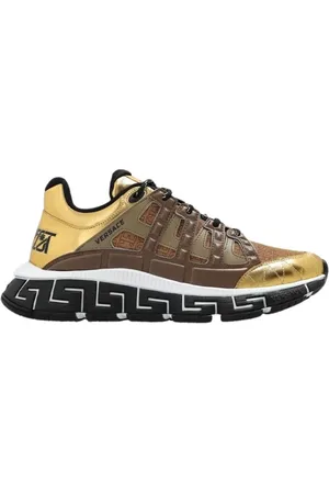 VERSACE Low-Top Sneakers - Gold Trigreca Sneakers in