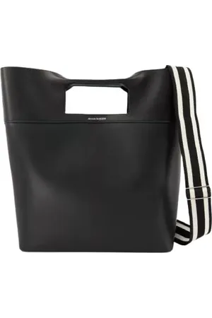 Alexander McQueen Totes & shoppers - The Square Bow Ns Handbag - Black - Leather in