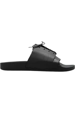 Maison Margiela Black Rubber Slides in