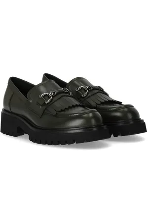 Guglielmo Rotta Wau Military Green Loafer in