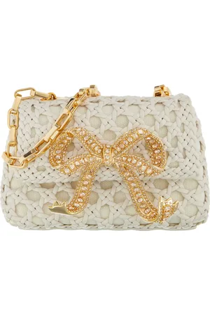 Self-Portrait Crossbody bags - Woven Leather Micro Bag in