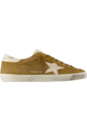 Golden Goose Low-Top Sneakers - Super Star Sneakers - Leather - Brown in