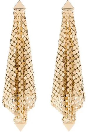 Paco rabanne Oorbellen - Pixel Flow Spiral -Colored Brass Earrings in