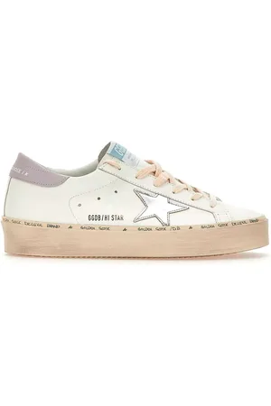 Golden Goose Low-Top Sneakers - Hi Star White Silver Lillac in