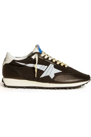 Golden Goose Low-Top Sneakers - Marathon Nylon Sneakers With Side Star Application in