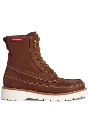 Dsquared2 Boots - Raised-Seam Leather Boots in