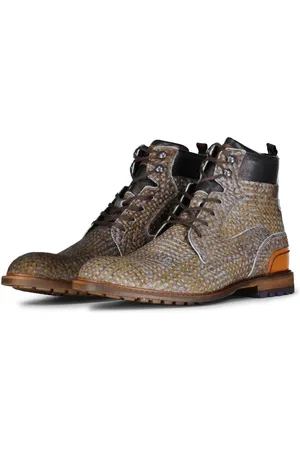 Van Bommel Low-Top Sneakers - Boots Crepi aus Ponyfell in