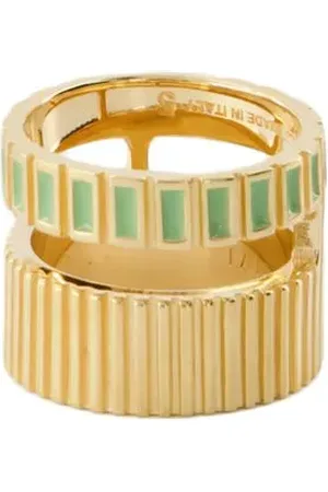 IVI Ringen - Slot Ring - Green - Or in